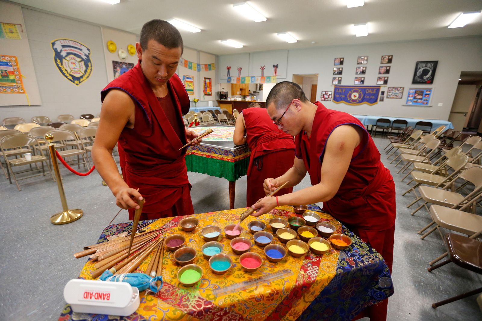 Painstakingly created, then swept away: Tibetan monks' sand mandala at Lily Dale